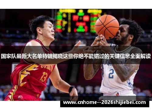 国家队最新大名单特辑揭晓这些你绝不能错过的关键信息全面解读