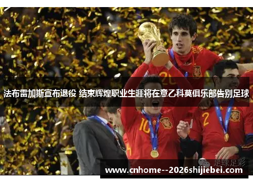 法布雷加斯宣布退役 结束辉煌职业生涯将在意乙科莫俱乐部告别足球